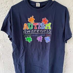 Gildan Navy Autism Awareness Tee